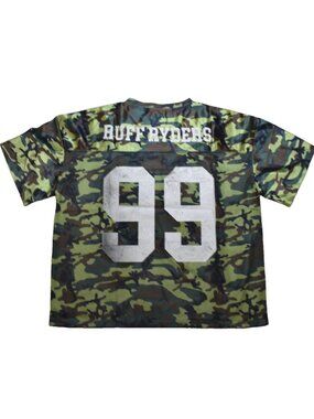Ruff Ryders Mens Official DMX Collab Camo Mesh Football Jersey New Medium